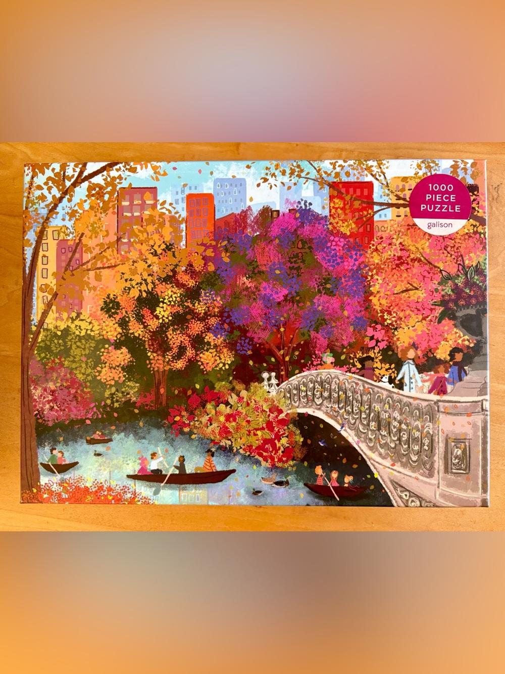 Autumn on Bow Bridge 1000 Piece Puzzle